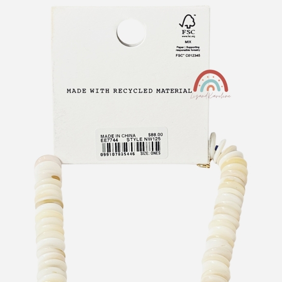 New! Madewell Beaded Fish Statement Necklace - Picture 7 of 7